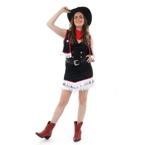 Fantasia Cowgirl Americana c/ Chapéu