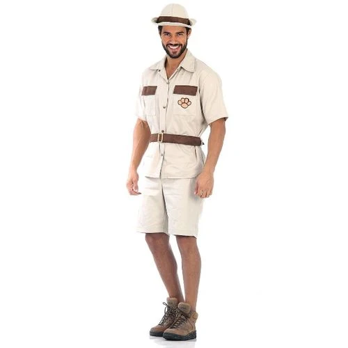 Fantasia Safari Masculino Adulto e Infantil